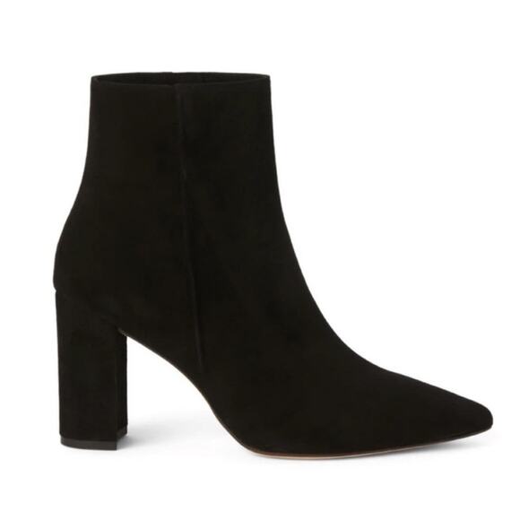 NWOT L’Agence Galena Black Suede Bootie - Sz EU41/US11 - Picture 1 of 7